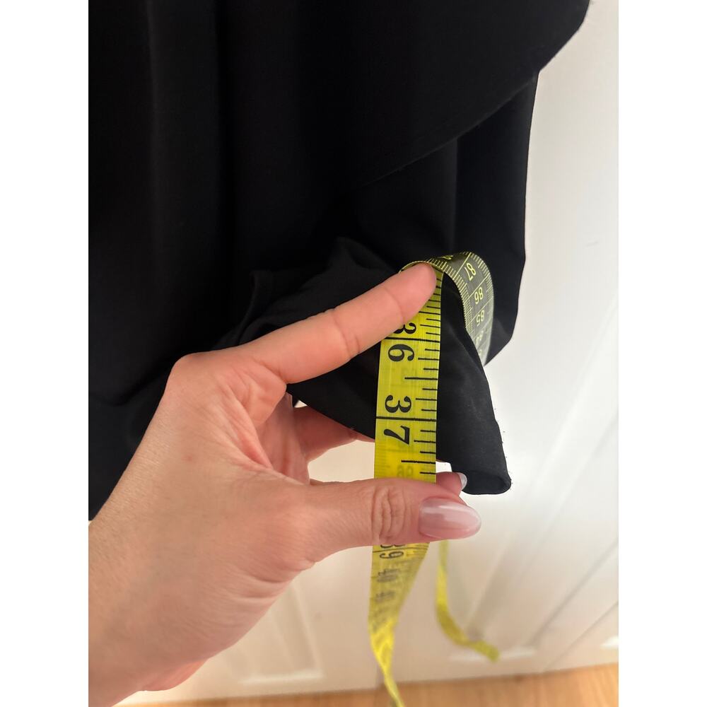 Calvin Klein Women's Black Beaded Ruched Cocktail Dress Size 4 - Picture 5 of 8
